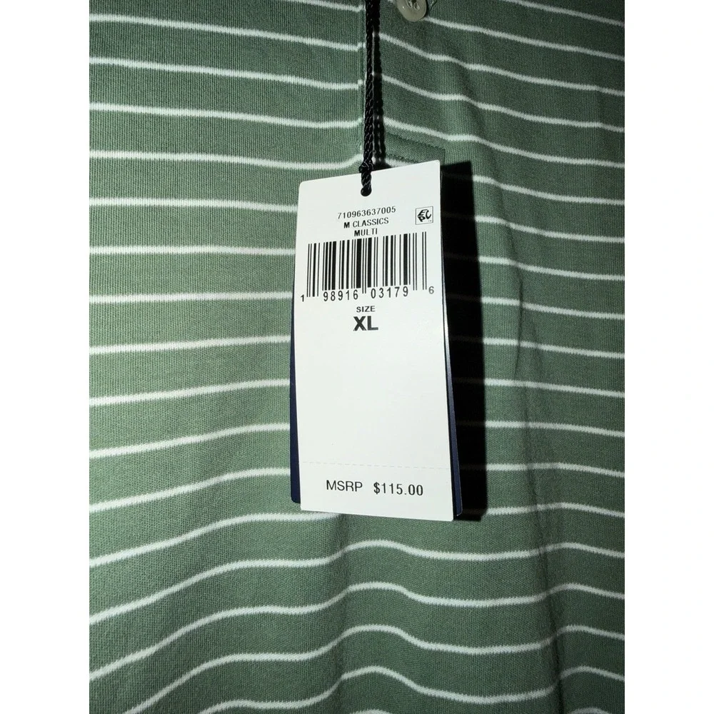 NWT Polo Ralph Lauren Classic Fit Shirt Mens XL Cotton $115 MSRP Green Striped